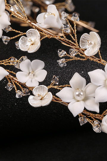 Fleurs blanches Coiffes de mariée
